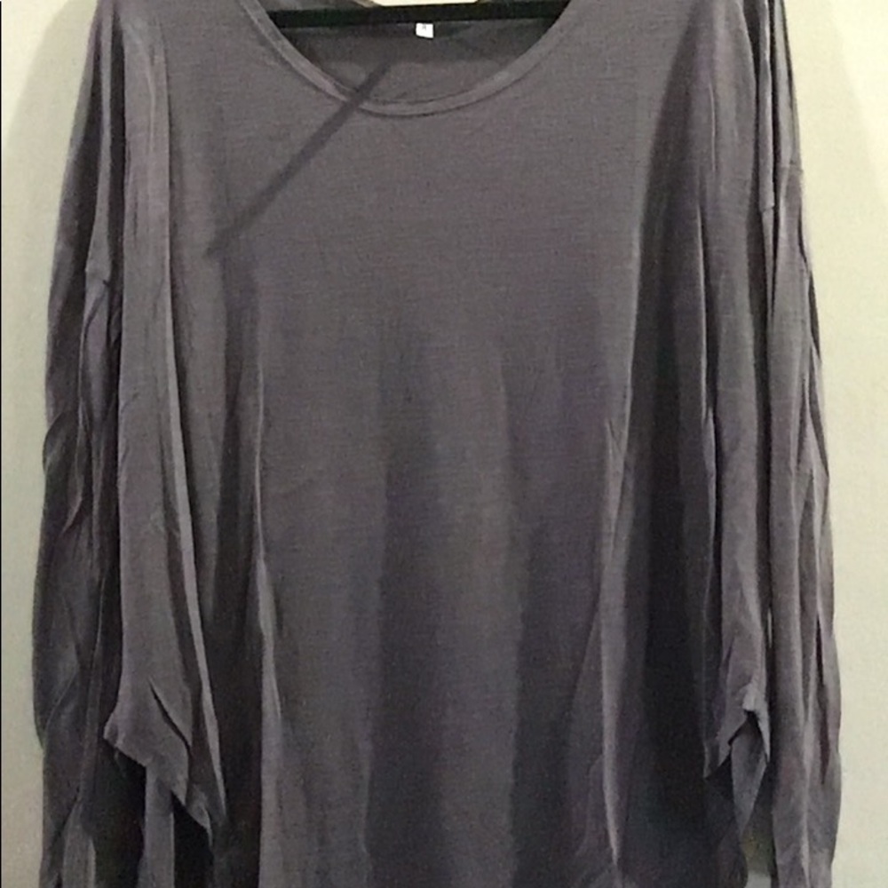 NWOT basic dark grey long sleeve